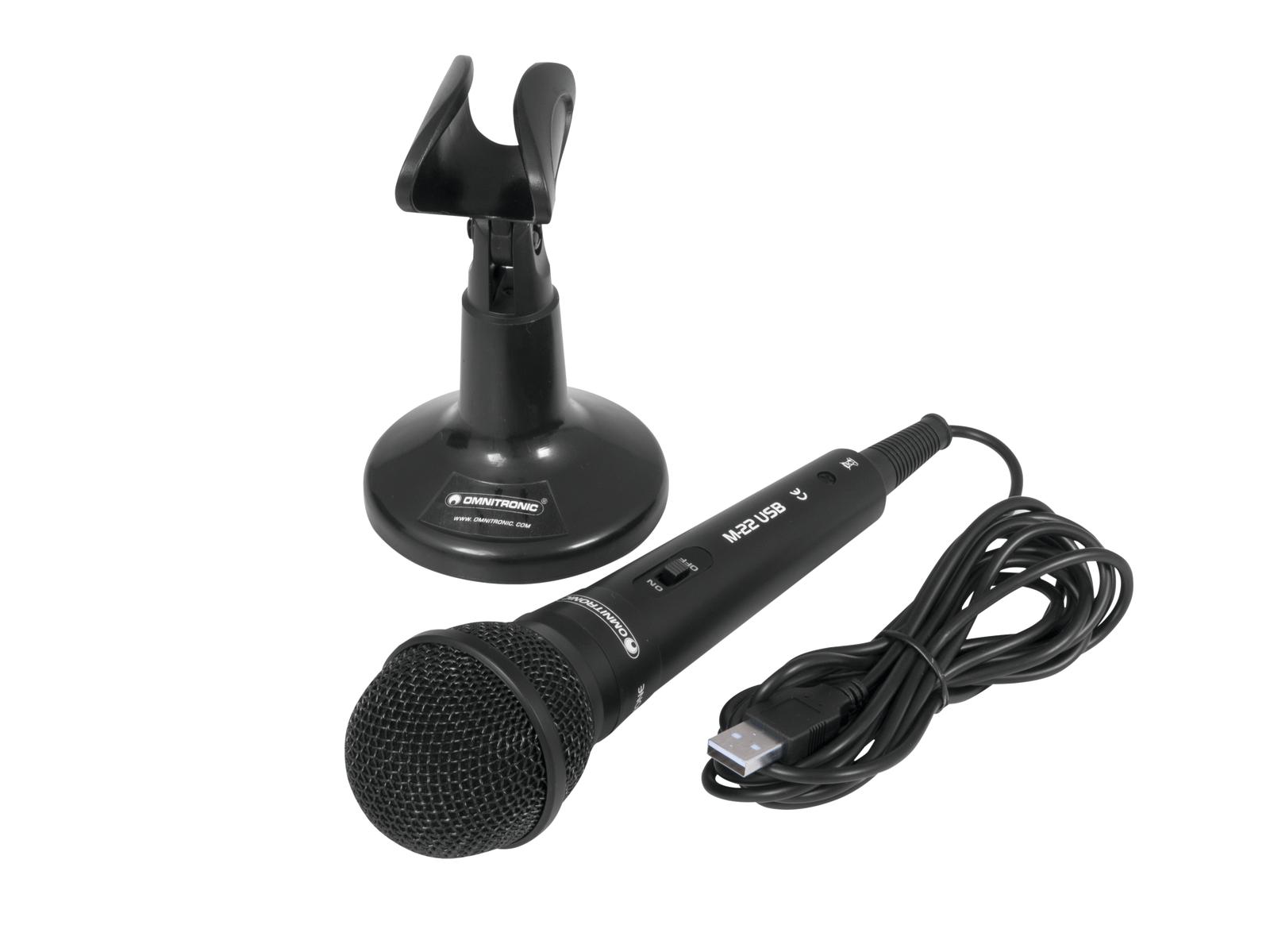 OMNITRONIC M-22 USB Dynamisches Mikrofon
