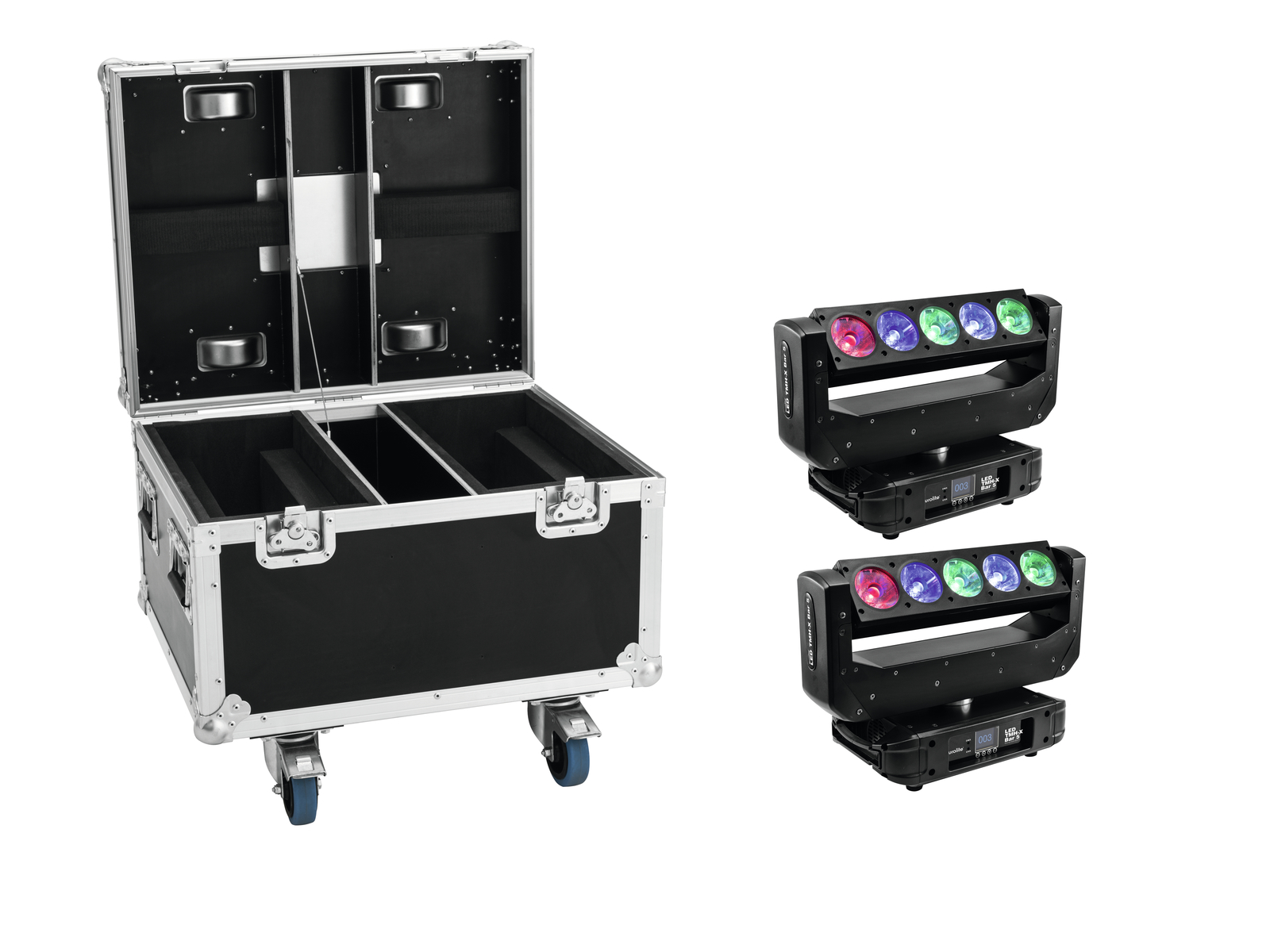 EUROLITE Set 2x LED TMH-X Bar 5 Beam + Case