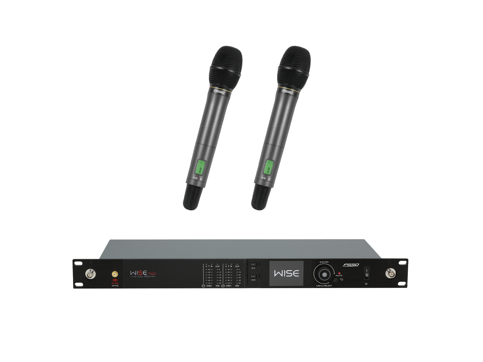 PSSO Set WISE TWO + 2x Dyn. wireless microphone 518-548MHz