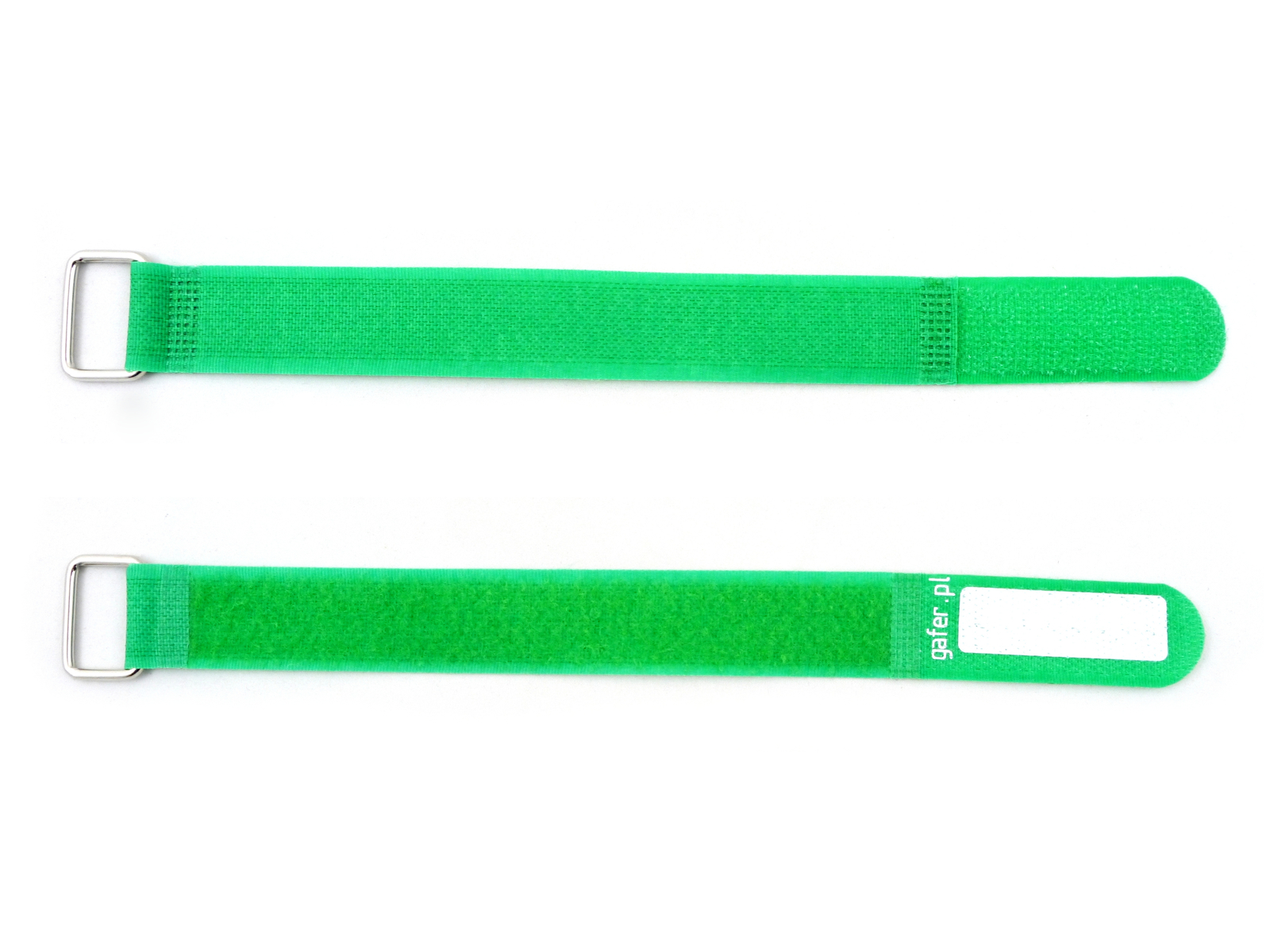 GAFER.PL Kabelbinder Klettverschluss 25x400mm 5er Pack grün