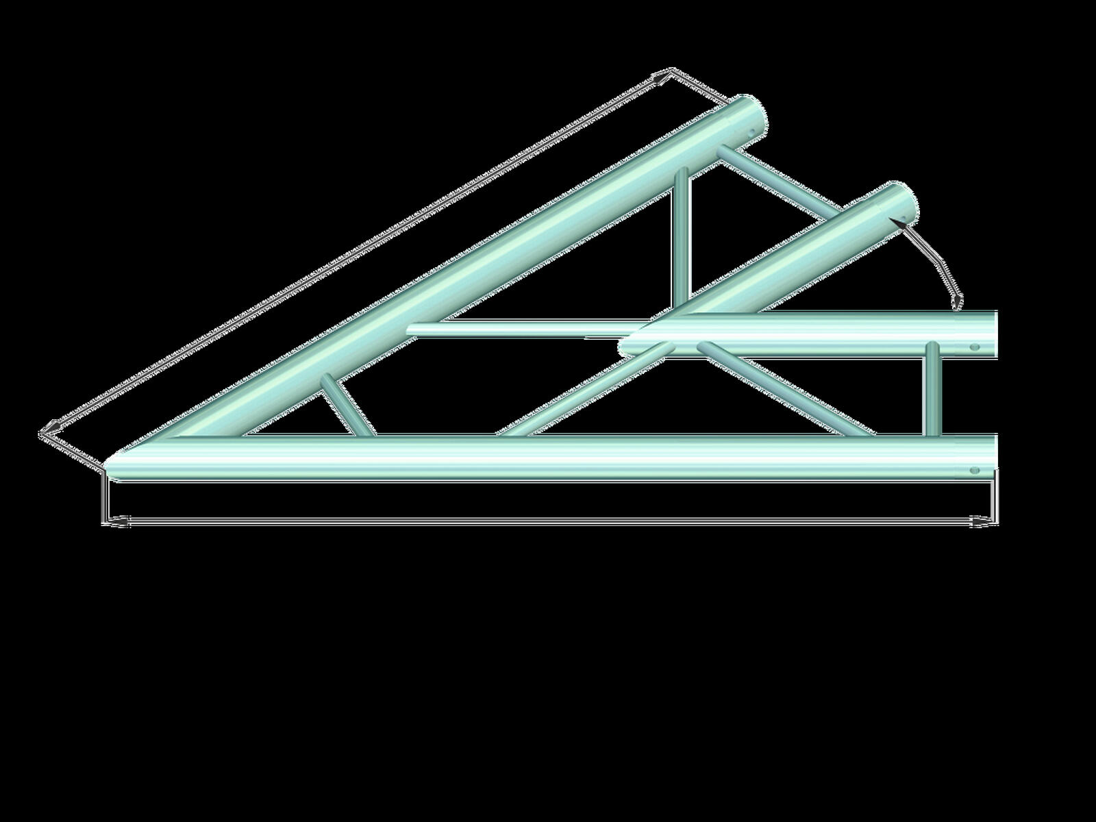 ALUTRUSS DECOLOCK DQ2-PAC19H 2-Weg Ecke 45°