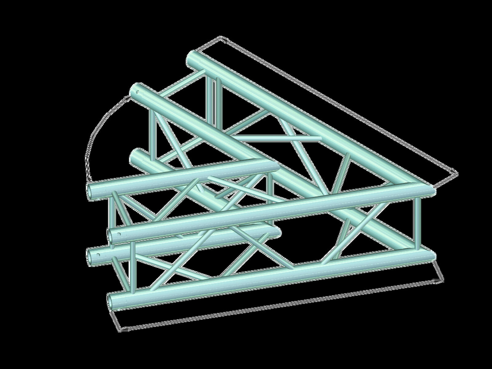 ALUTRUSS DECOLOCK DQ4-PAC20 2-Weg Ecke 60°