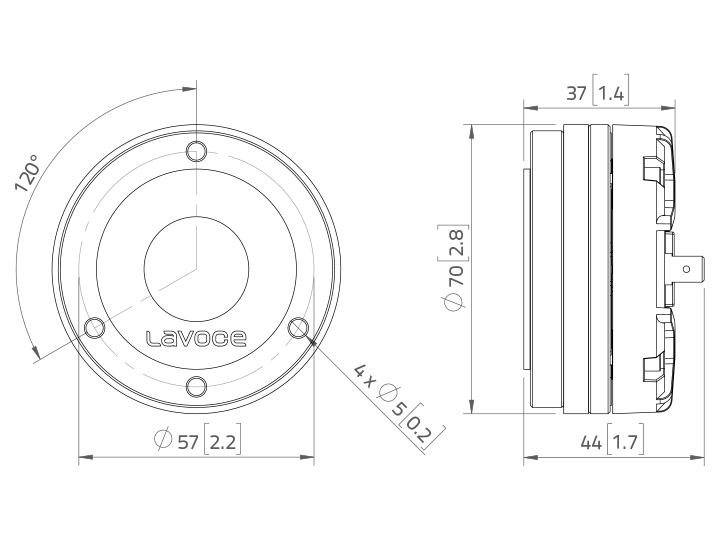 LAVOCE DN10.14 1 Kompressionstreiber, Neodym