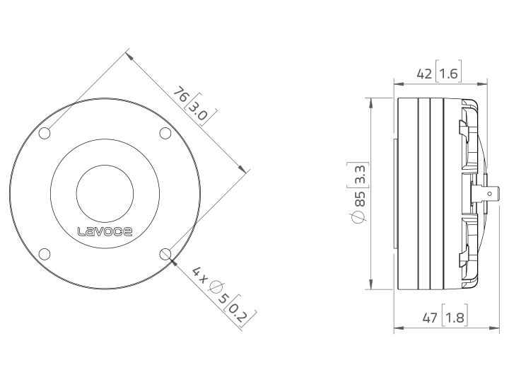 LAVOCE DN10.17T 1 Kompressionstreiber, Neodym