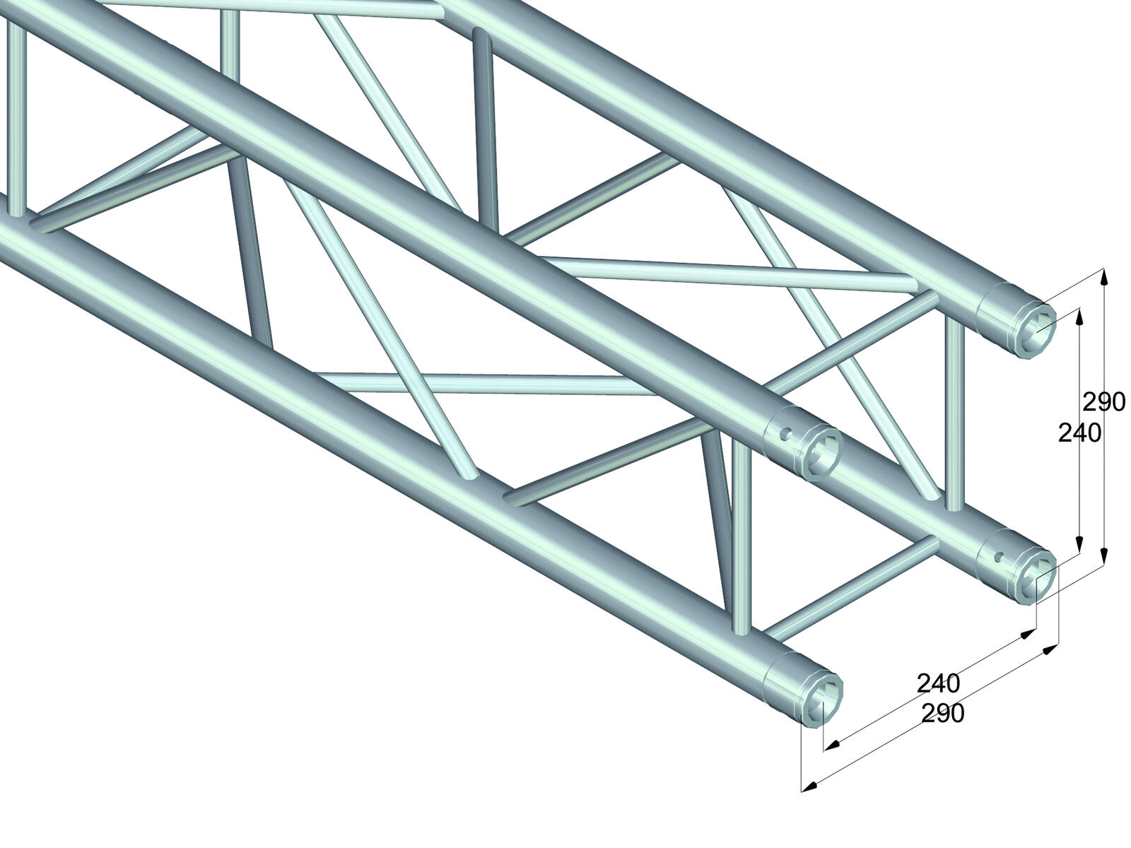 ALUTRUSS QUADLOCK QL-ET34-3500 4-Punkt-Traverse