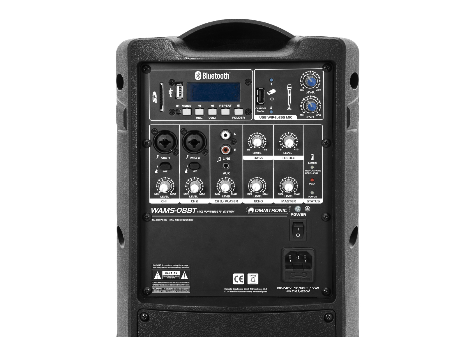 OMNITRONIC WAMS-08BT MK2 Wireless PA System
