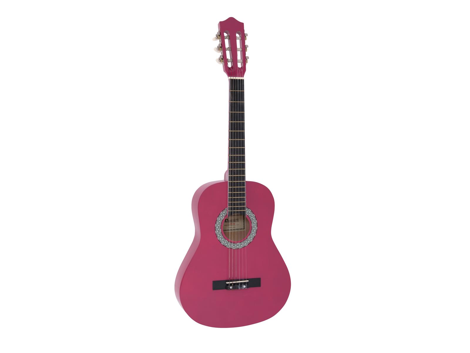 DIMAVERY AC-303 Klassikgitarre 3/4, pink