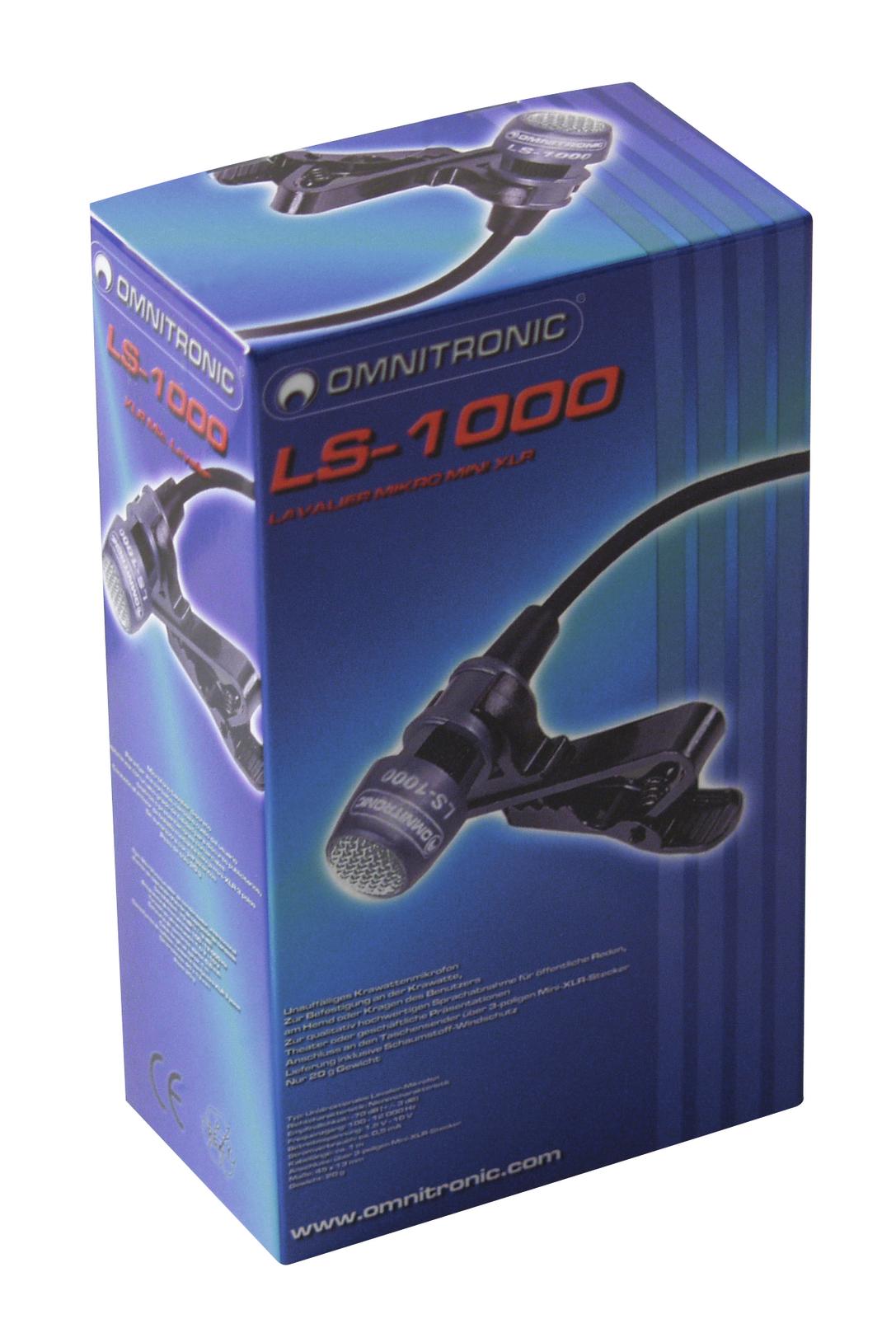 OMNITRONIC LS-1000 XLR Lavalier-Mikrofon