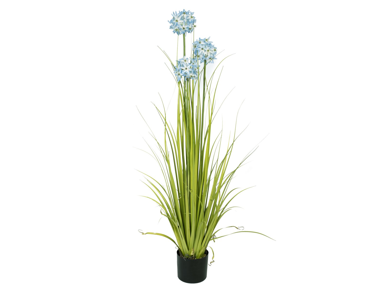 allium grass, artificial plant, blue, 120 cm - europalms