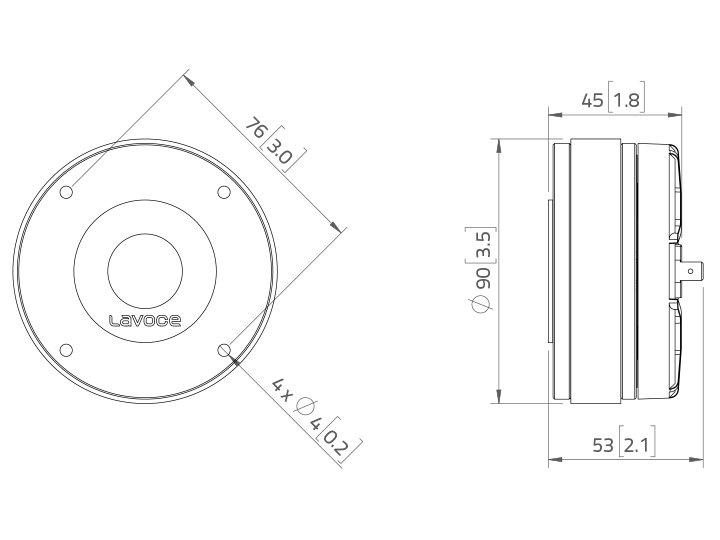 LAVOCE DF10.14M 1 Zoll  Kompressionstreiber, Ferrit