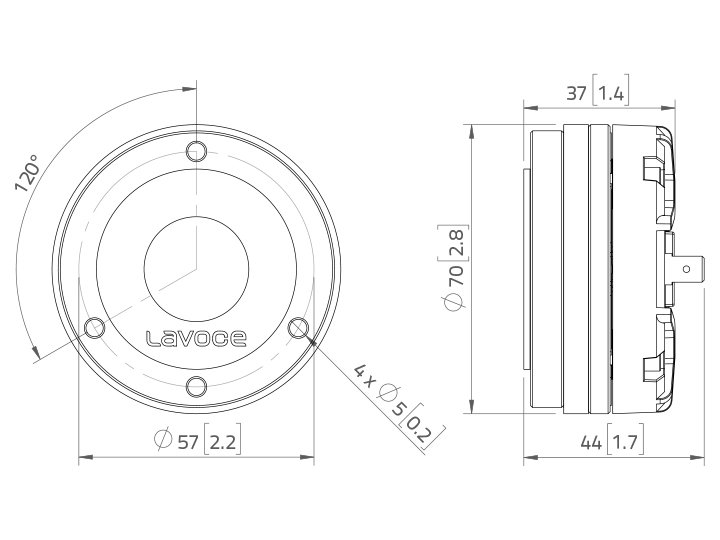 LAVOCE DN10.14M 1 Kompressionstreiber, Neodym