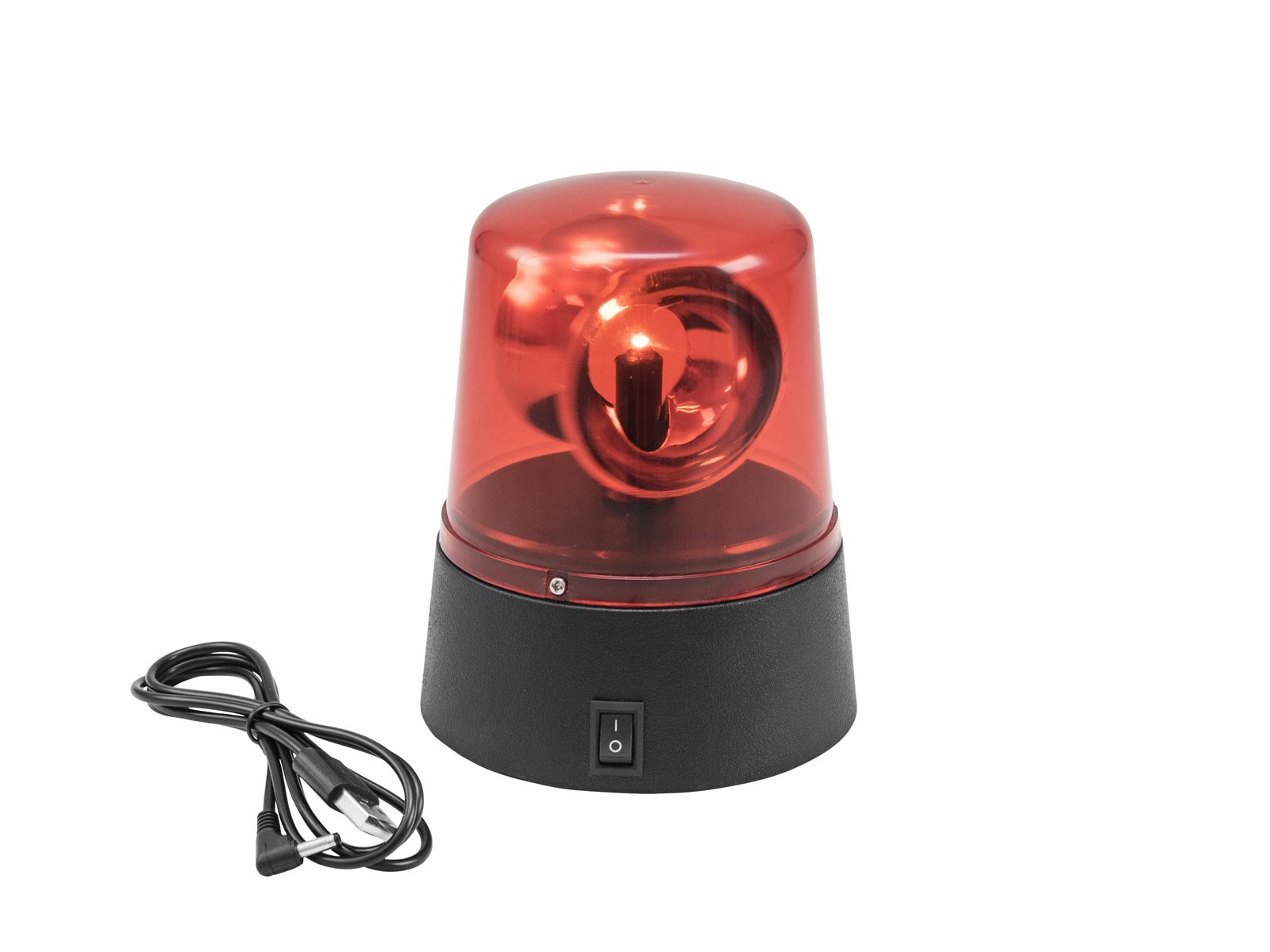 EUROLITE Mini gyrophare de police LED rouge USB/batterie