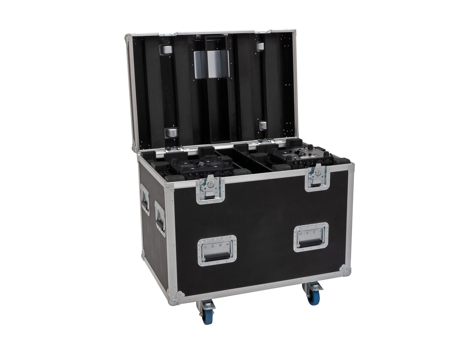 ROADINGER Flightcase HIGHLINE 4x LED IP TMH-S250/B250, mit Rollen