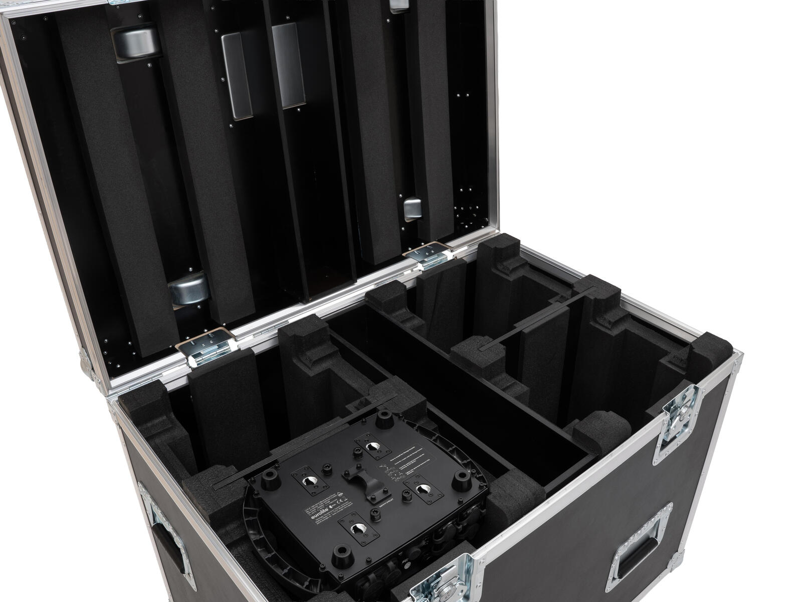 ROADINGER Flightcase HIGHLINE 4x LED IP TMH-S250/B250, mit Rollen