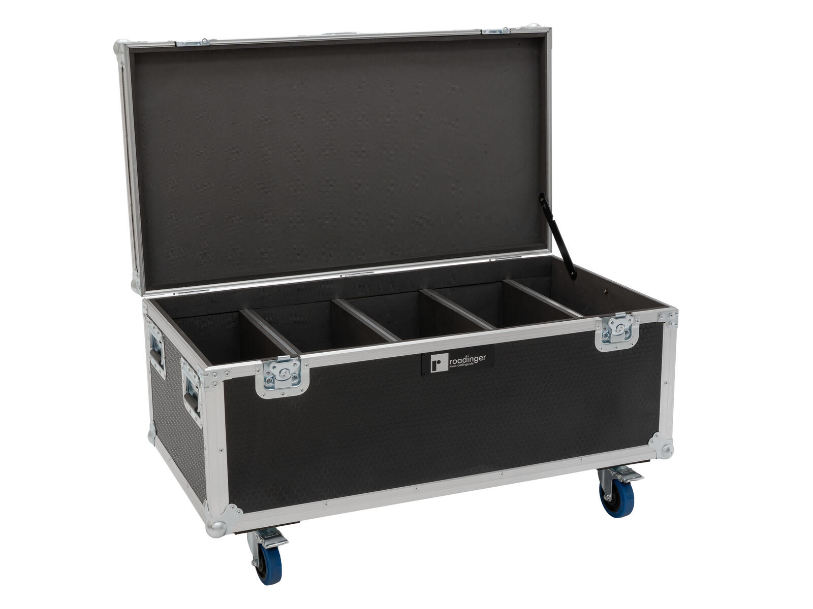 ROADINGER Flightcase 4x Multiflood IP 18x10W RGBW Wash CRMX, mit Rollen MK2