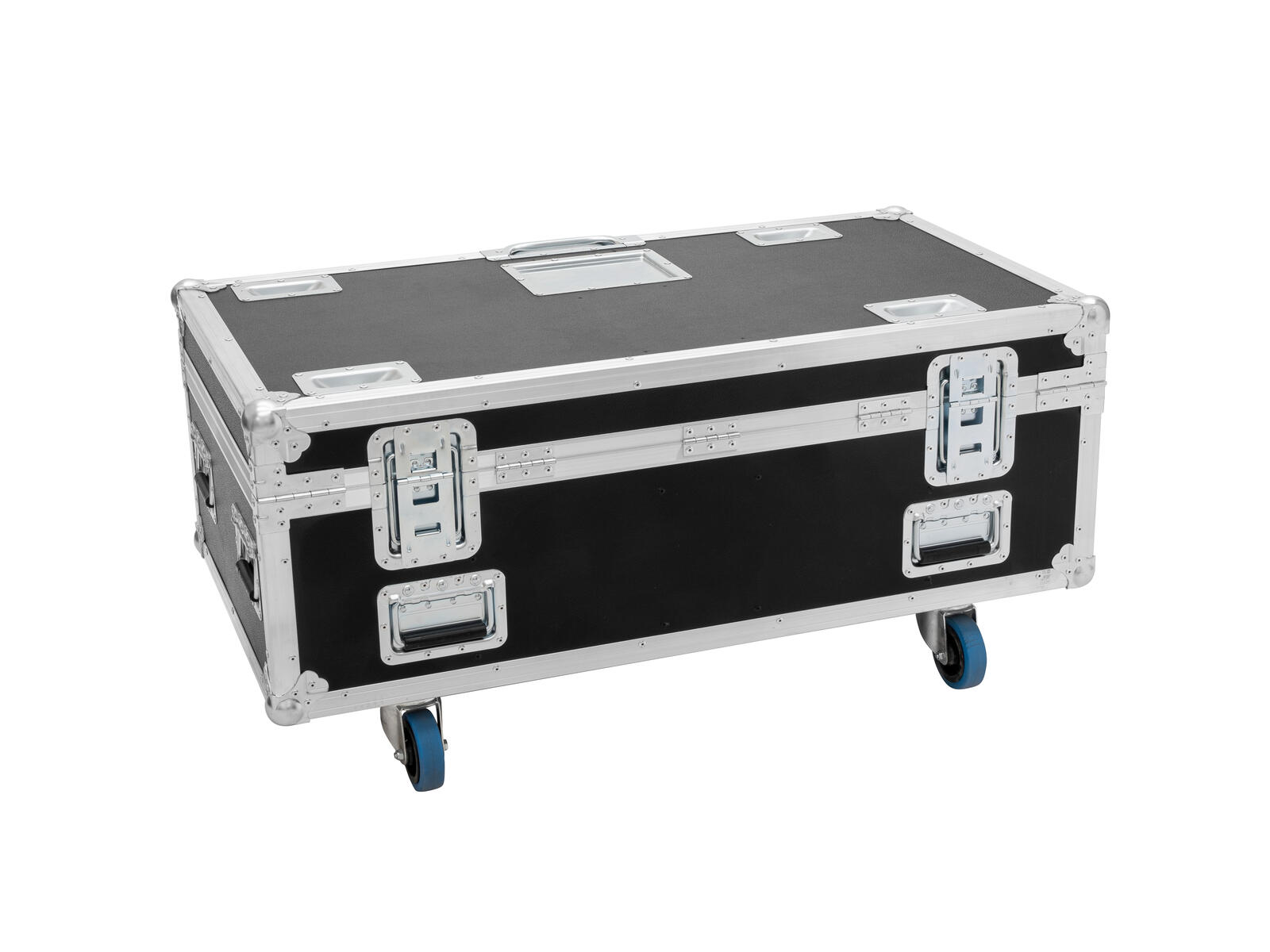 ROADINGER Flightcase HIGHLINE 4x Multiflood Pro IP SMD RGBW Strobe/Wash MK2, mit Rollen
