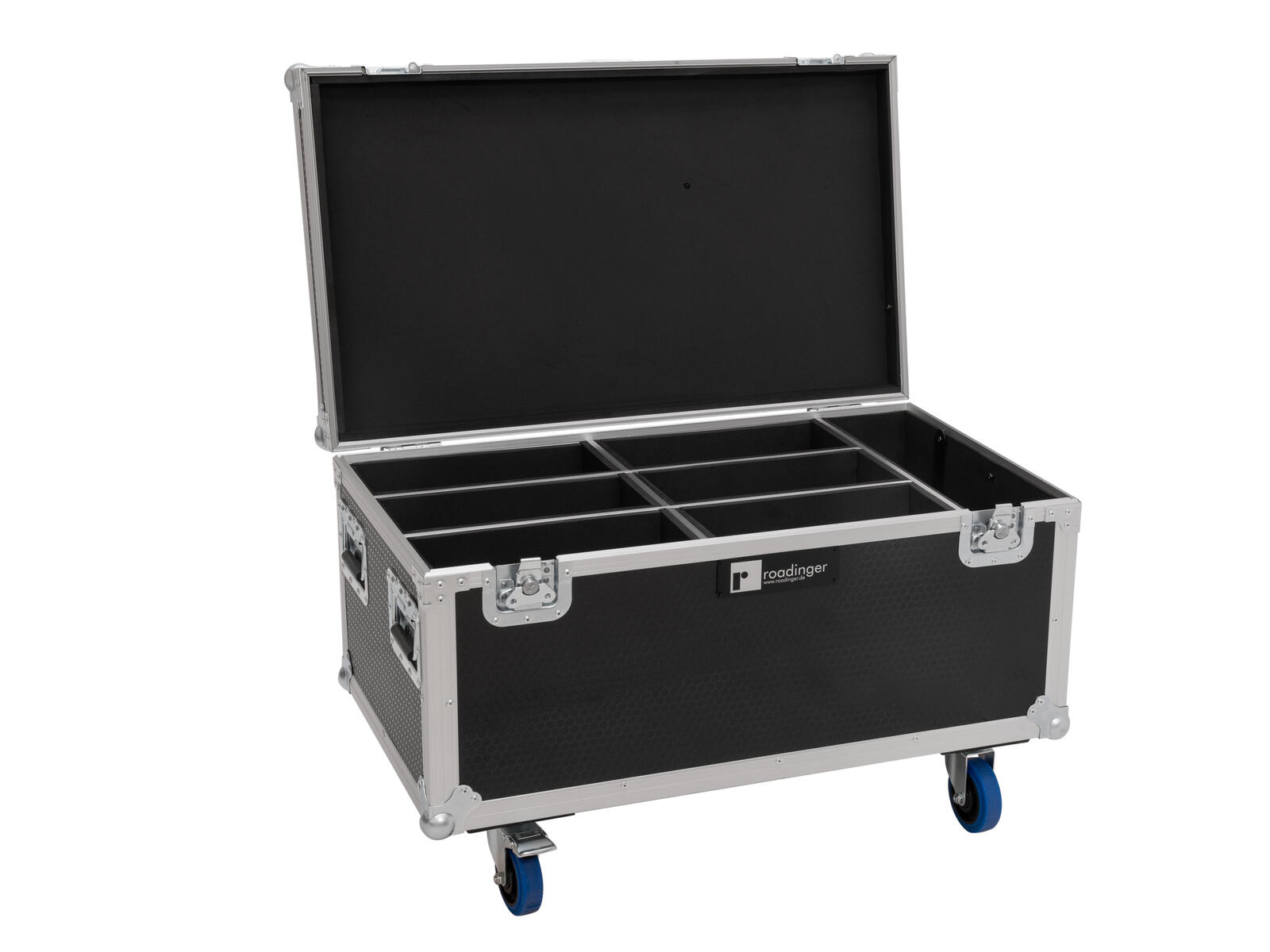 ROADINGER Flightcase 6x IP PRO Slim 12x15W RGBL QDMX