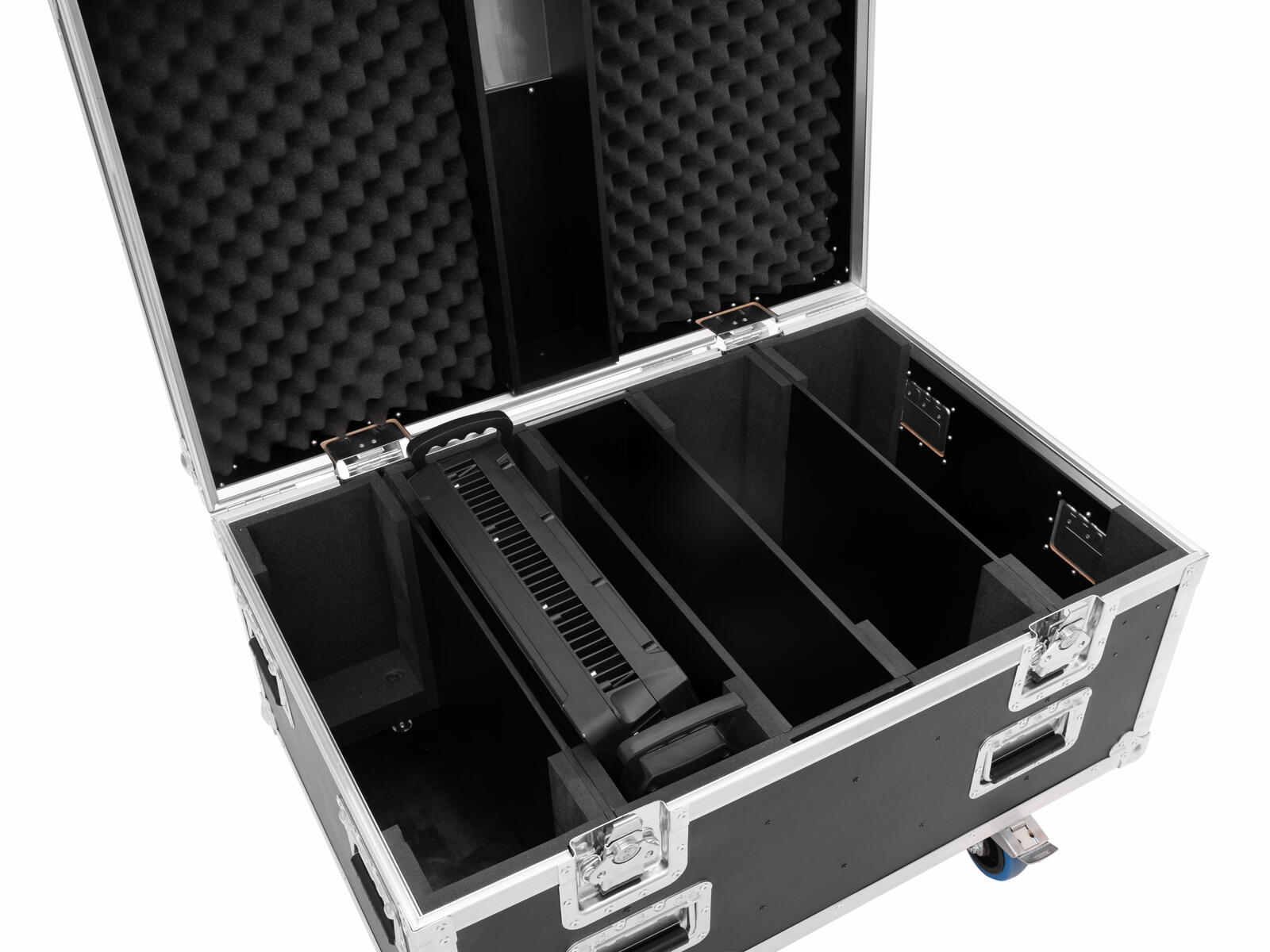 ROADINGER Flightcase HIGHLINE 4x IP SWING, mit Rollen