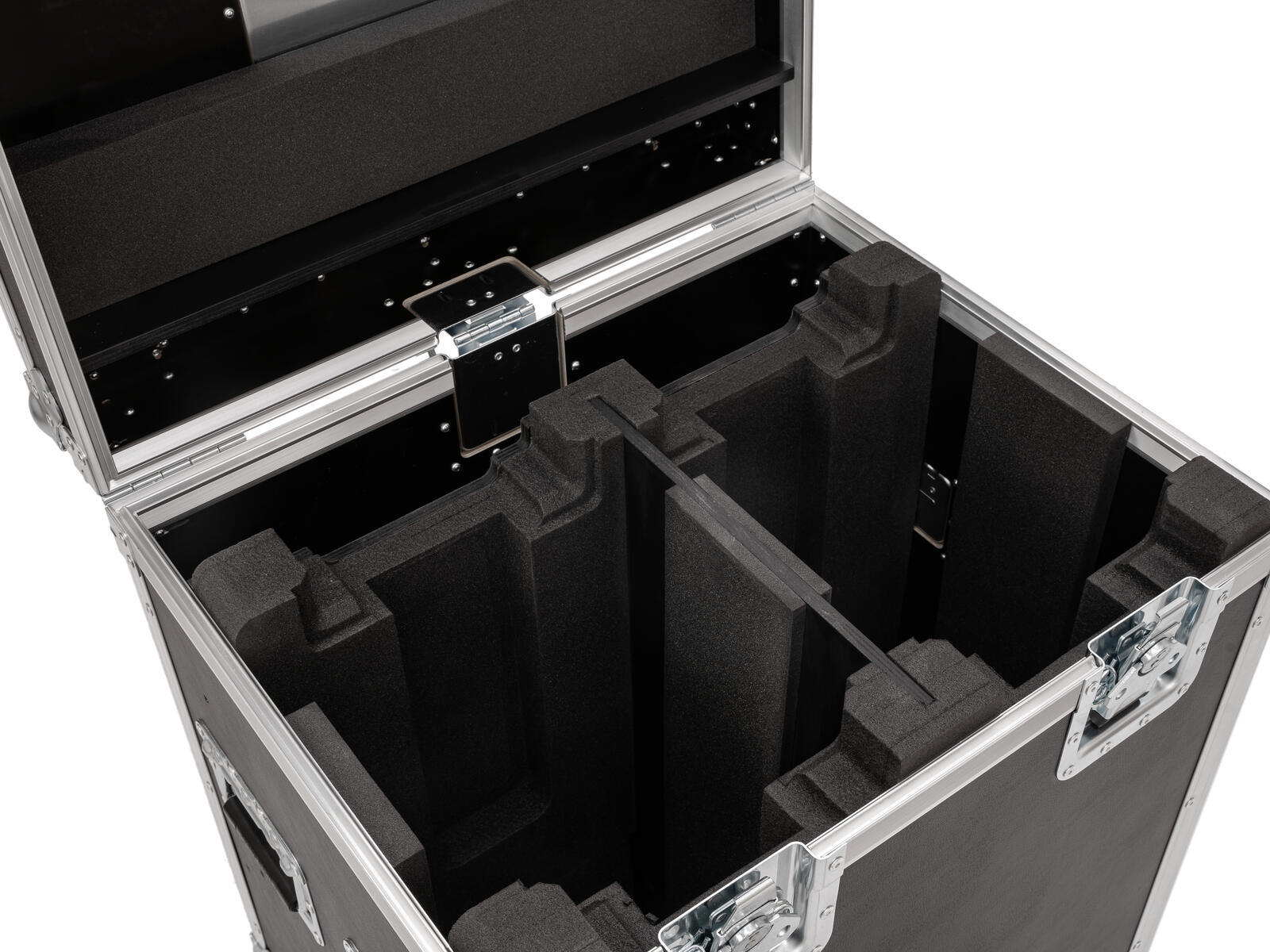 ROADINGER Flightcase HIGHLINE 2x LED IP TMH-S250/B250, mit Rollen