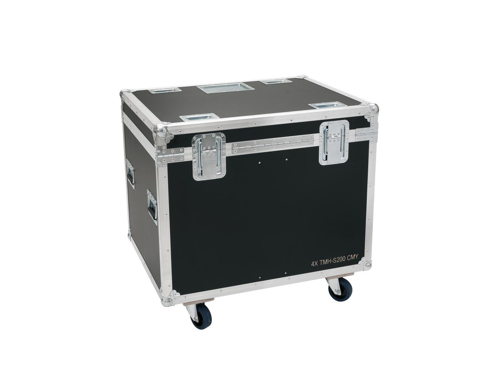 ROADINGER Flightcase HIGHLINE 4x LED TMH-200 CMY, mit Rollen