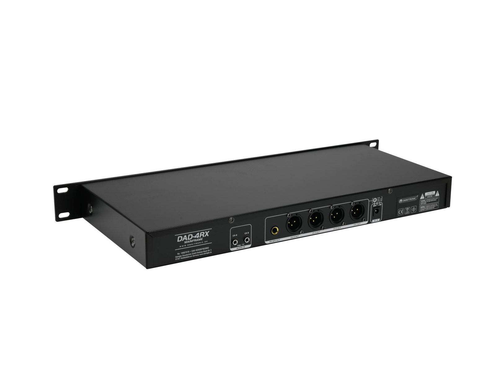 OMNITRONIC DAD-4RX 4-Kanal-Empfängergehäuse für MOM/DAD Module