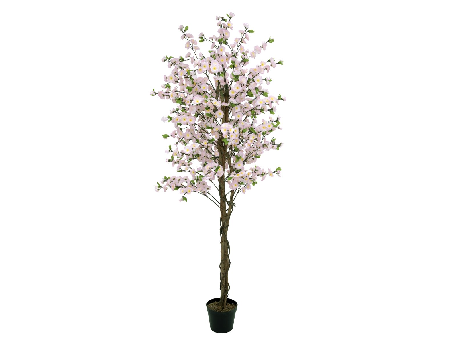 EUROPALMS Kirschbaum mit 3 Stämmen, Kunstpflanze, rose, 180 cm