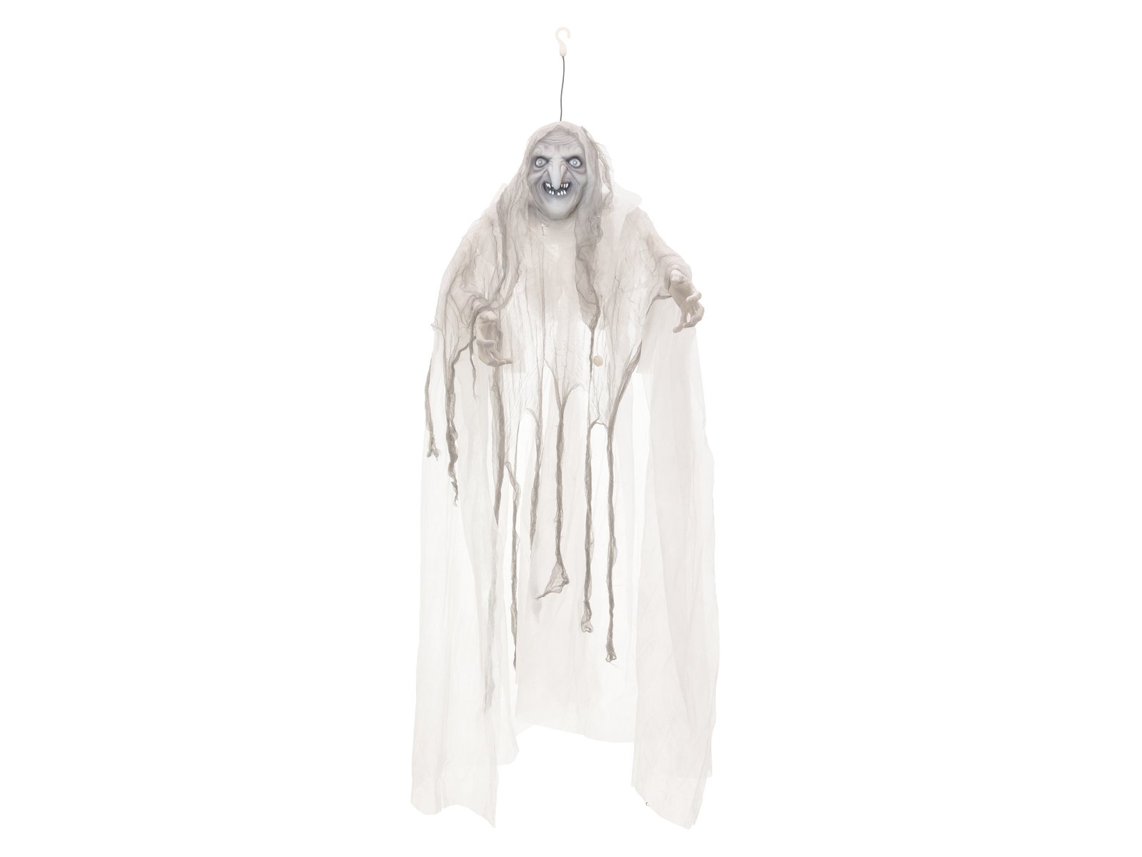 EUROPALMS Halloween Hexe, weiß, 170x50x20cm