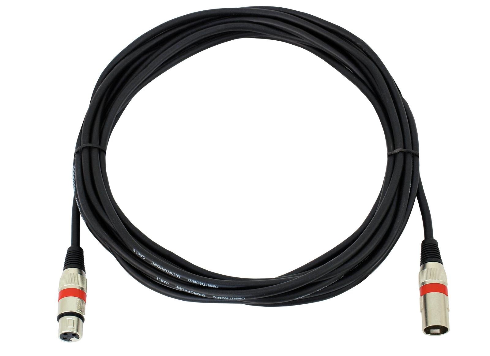OMNITRONIC Câble XLR 3 broches 10 m noir