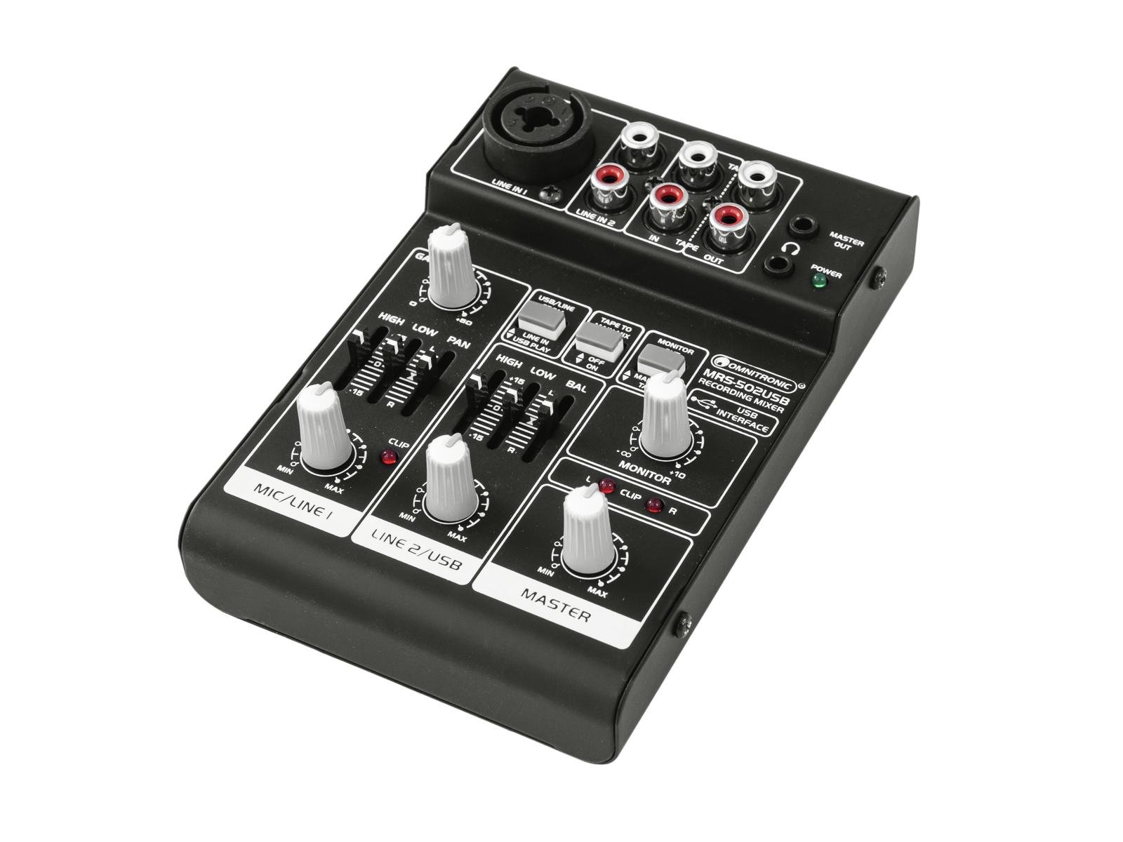 OMNITRONIC MRS-502USB Recording-Mixer
