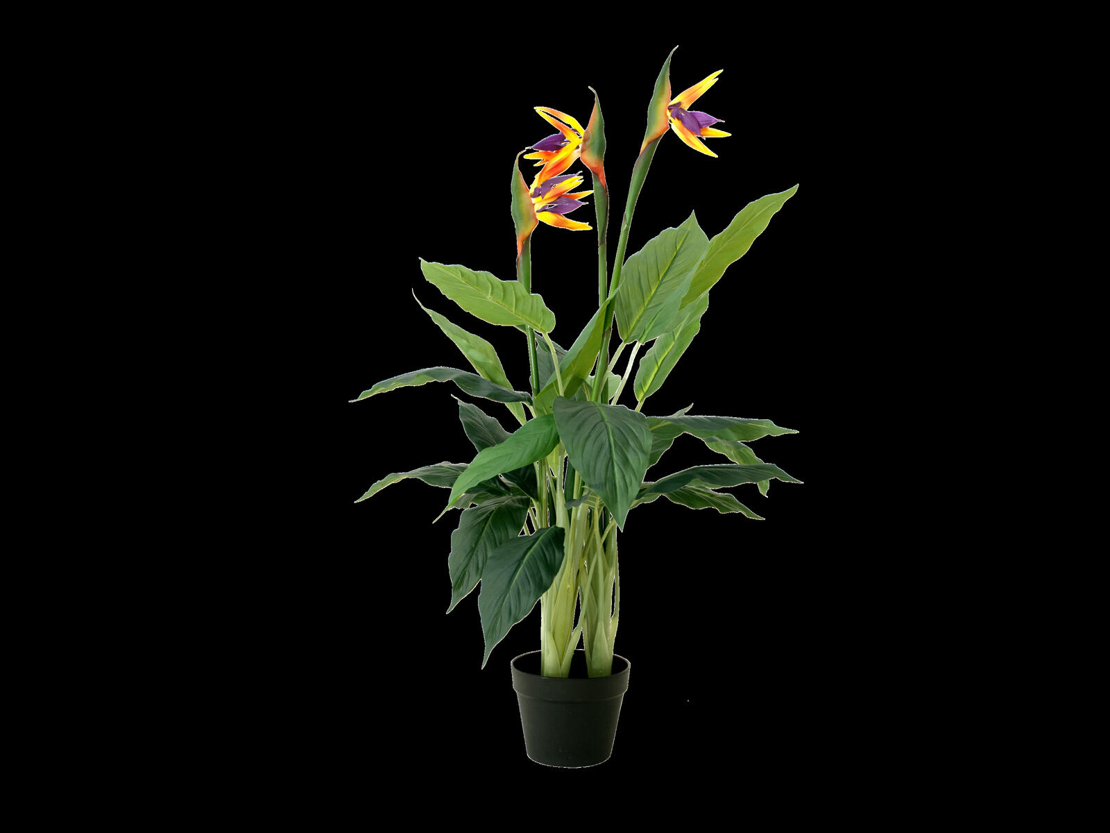 Strelitzia artificiel en pot hauteur 90 cm