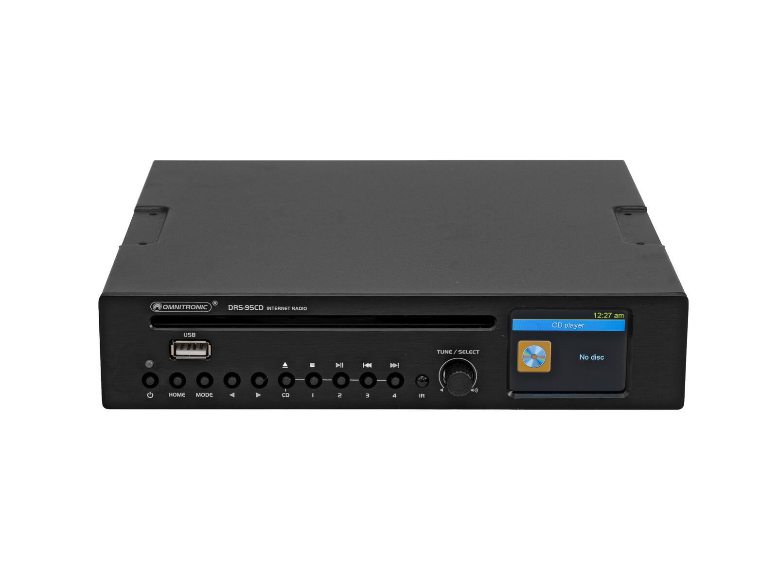 OMNITRONIC DRS-95CD Internetradio mit DAB+, Bluetooth und CD-Player