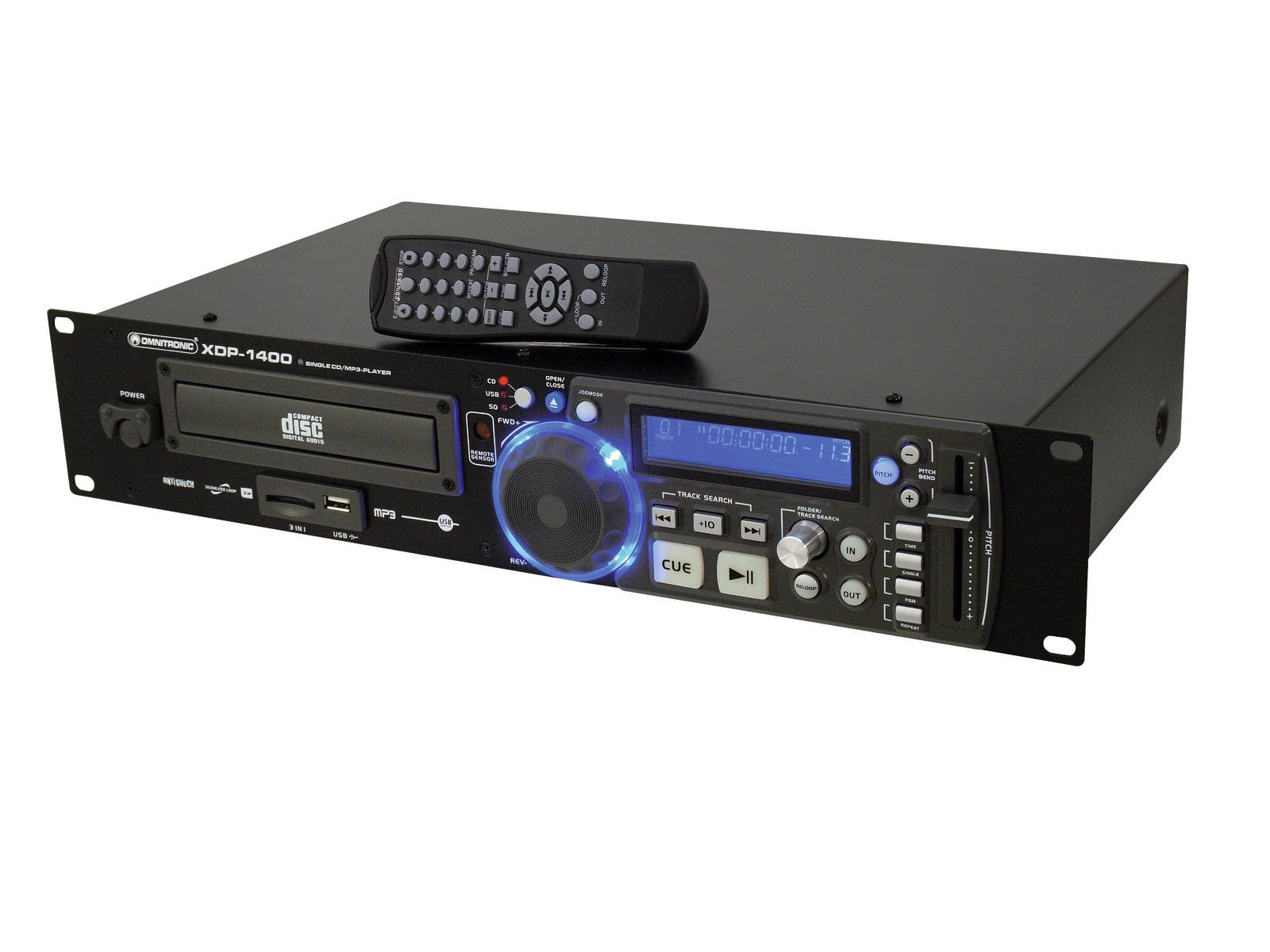 OMNITRONIC XDP-1400 CD-/MP3-Player 