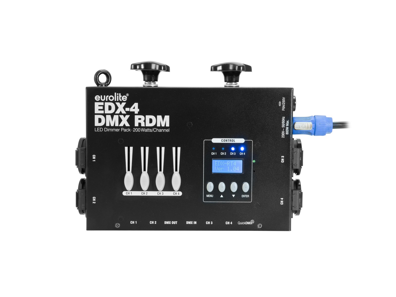 Eurolite ERX-4 DMX Switchpack 4-Channel für LED Lichteffekte 