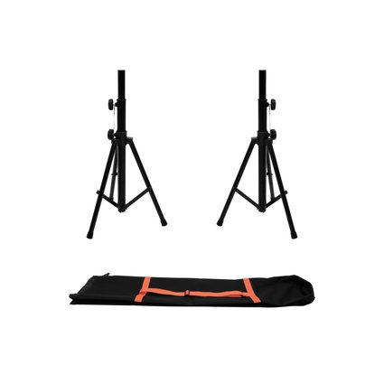 2x Loudspeaker stand including carrying Bag