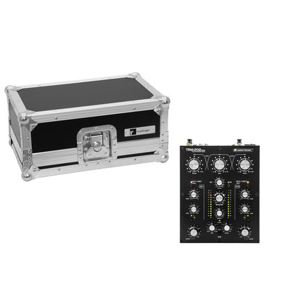 2-channel rotary mixer with 3-band frequency isolator for DJs including PRO flightcase