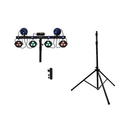 EUROLITE Set LED KLS Laser Bar Next FX Light Set + M-4 Speaker-System Stand