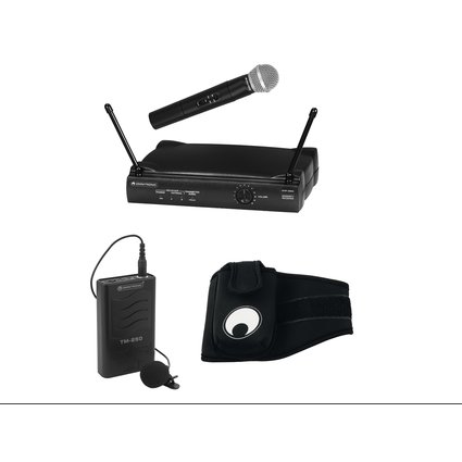 OMNITRONIC Set VHF-250 Wireless Mic Set + Transmitter + Armbelt 179MHz