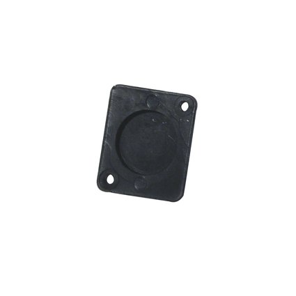  Universal XLR Blanking Plate, black plast