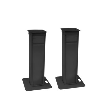 Set with 2 stands for speakers and light effects, height 100-175 cm