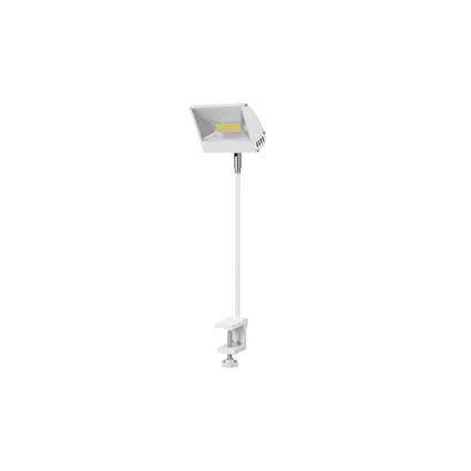 30 W LED floodlight with extension arm and screw terminal for fixation