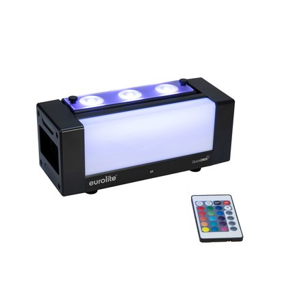 Neigbare AKKU-LED-Leiste und Mood-Light mit 4in1-LEDs und QuickDMX