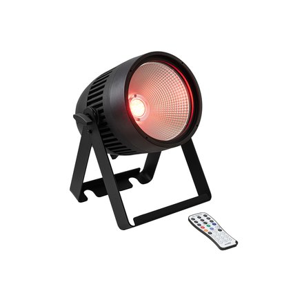 Lautloser IP65-AKKU-Scheinwerfer mit RGB+WW-Farbmischung, QuickDMX, CRI >90