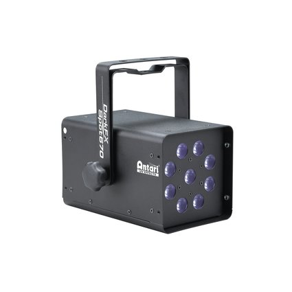 PRO DMX-UV-Scheinwerfer mit 9 x 1,9-W-UV-LED, tiefe Wellenlänge (365 nm)