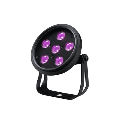 Wetterfester PRO-UV-Scheinwerfer mit 6 x 1,9-Watt-UV-LED (365nm)