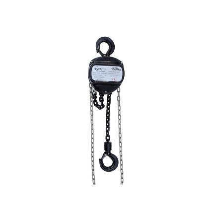 Manual chain hoist as installation aid