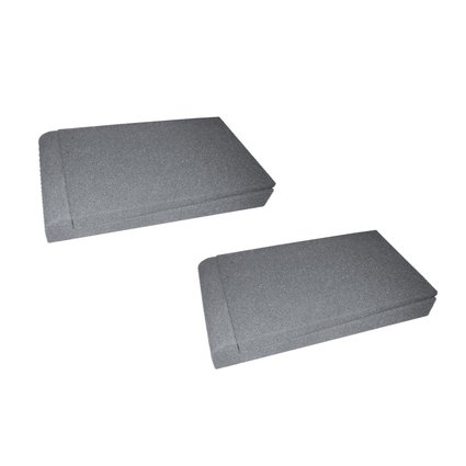 Pads for acoustical decoupling of monitor speakers and undersurfaces