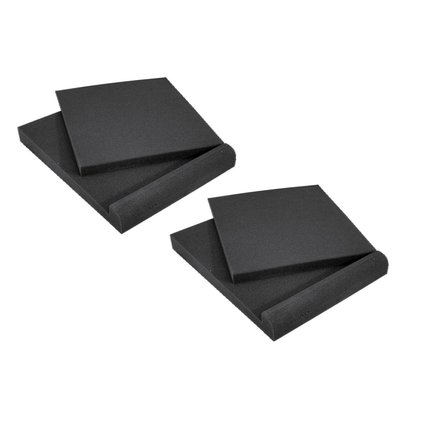 Pads for acoustical decoupling of monitor speakers and undersurfaces