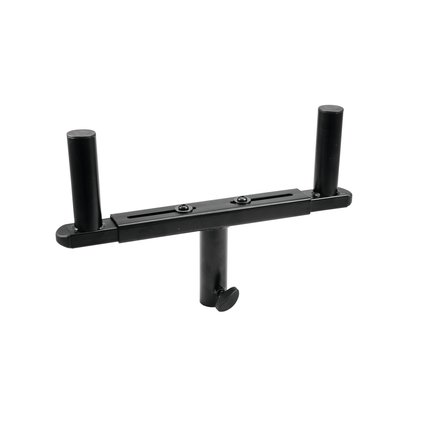 Fork to mount two speakers on a stand, width adjustable 310-490 mm