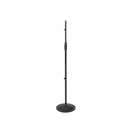 Microphone stand with stable round base