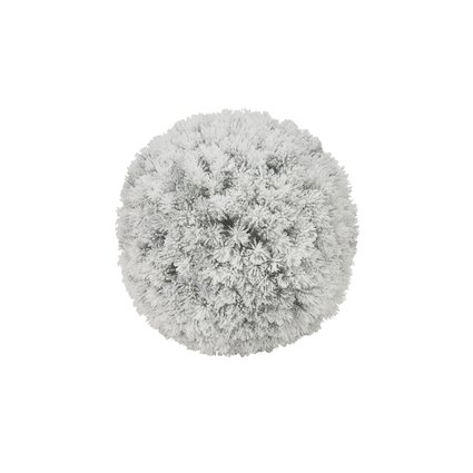 Flocked pine ball for stylish decorations